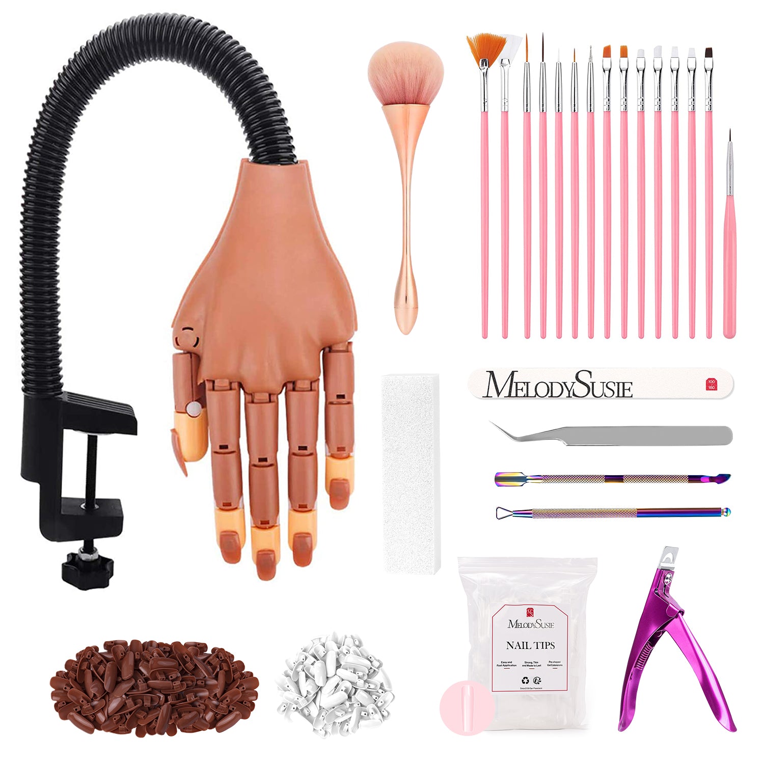 Practice acrylic nail deals kit