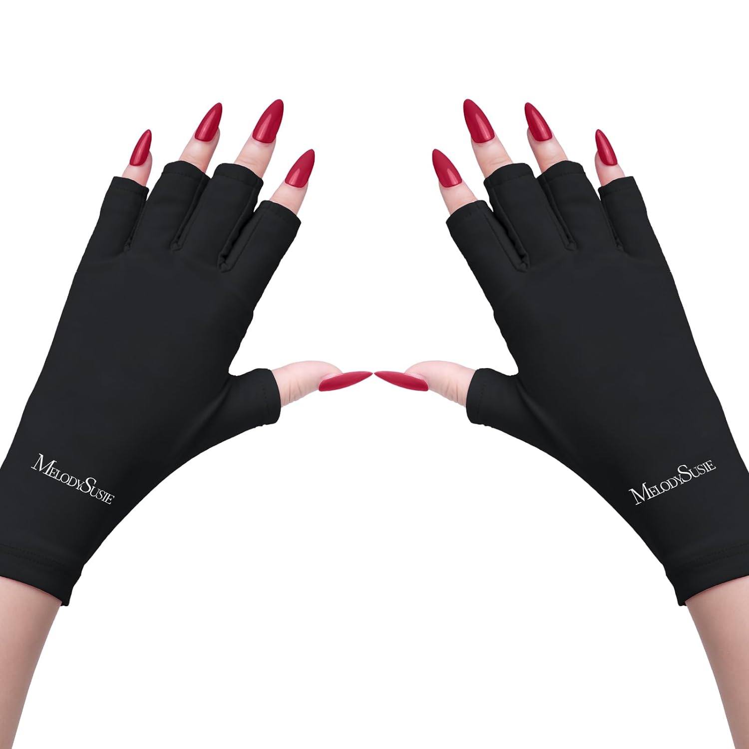 Protective fingerless store gloves