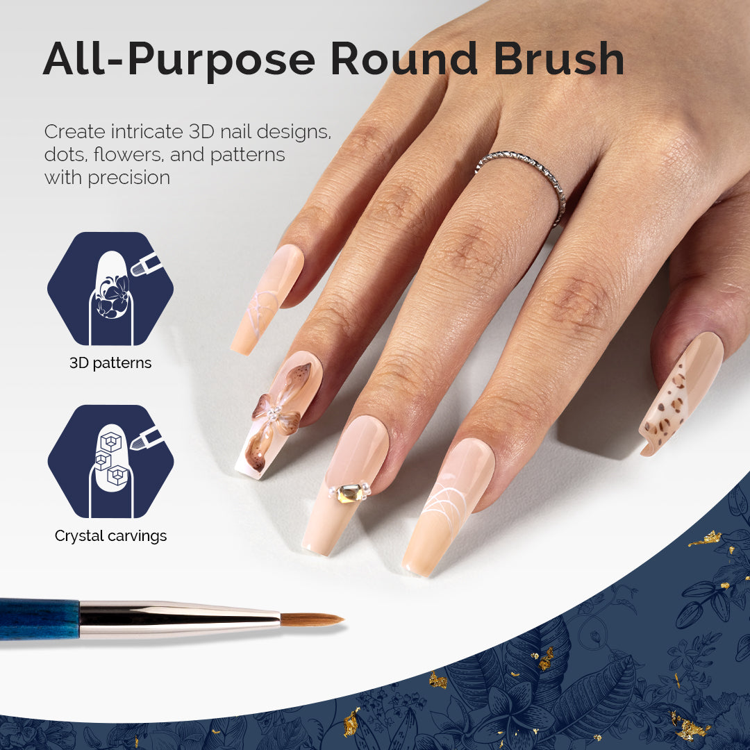 Professional Nail Art Liner Brush 5Pcs