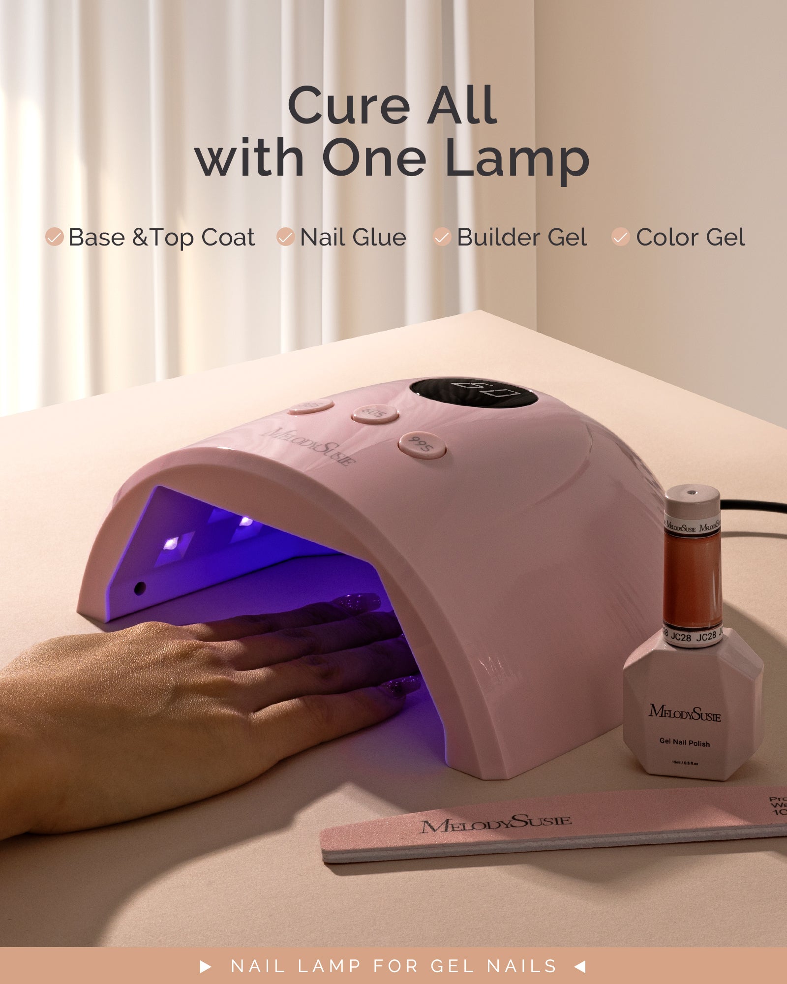 P-PLUS30F UV/LED Nail Lamp - Pink