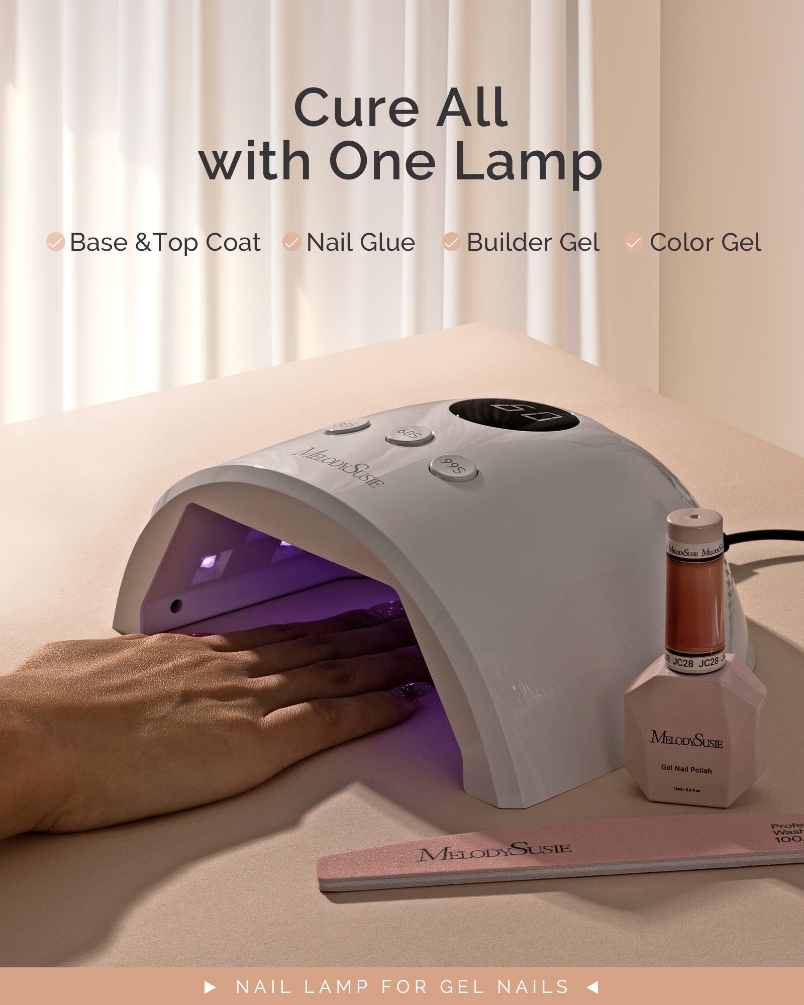 P-PLUS30F UV/LED Nail Lamp - White