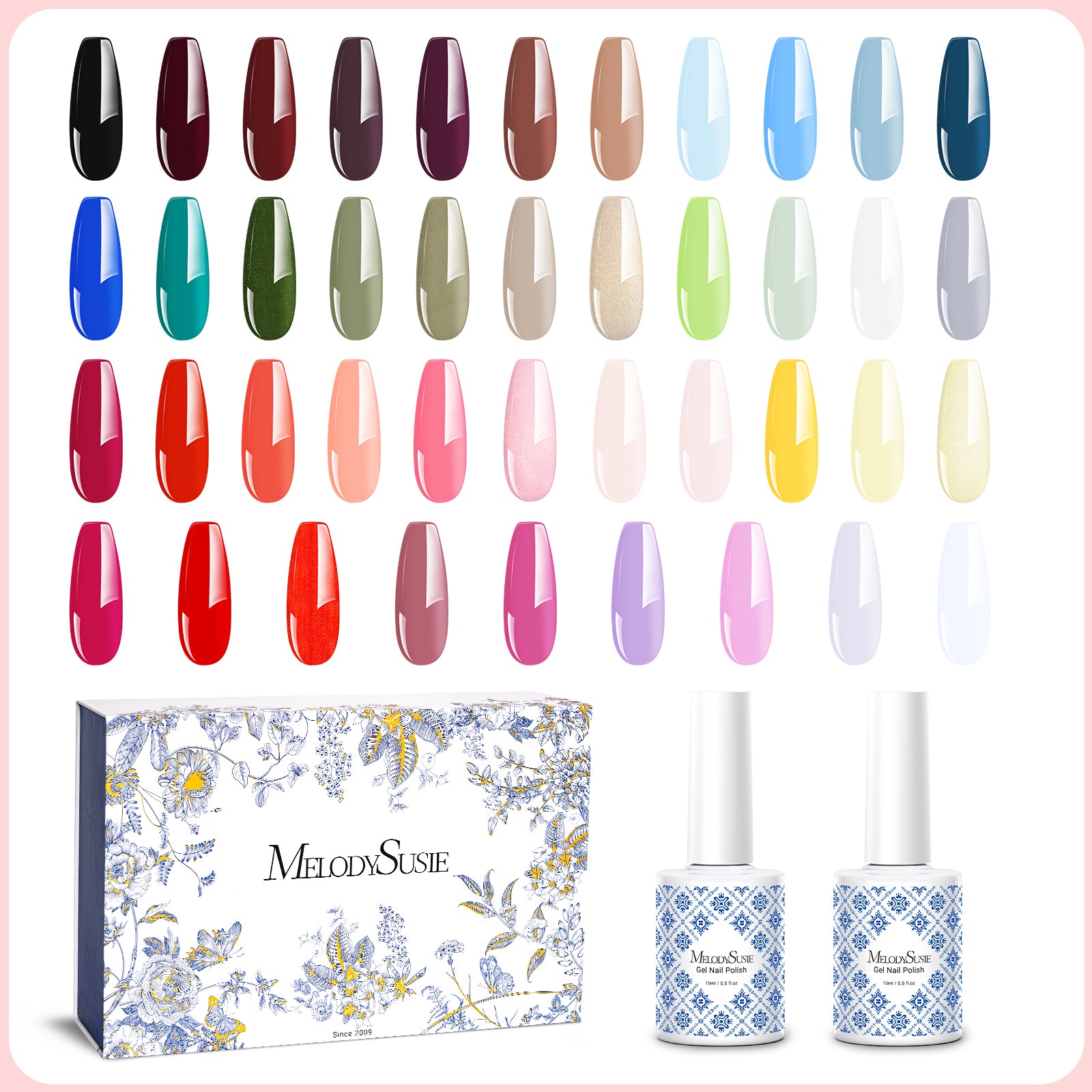 Fleurwee Color Palette 15ml Gel Polish Set - 42 Colors