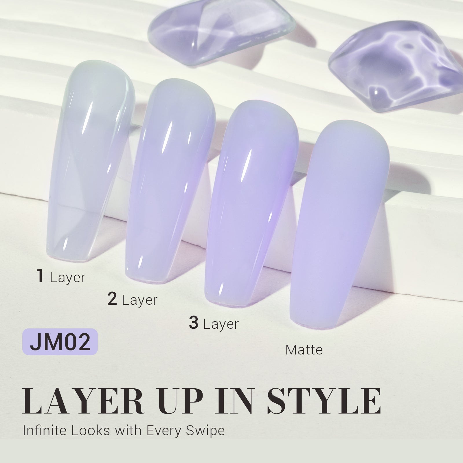 Jeweliver Jelly Gel Nail Polish 0.5 fl oz/15ml - Purple JM02