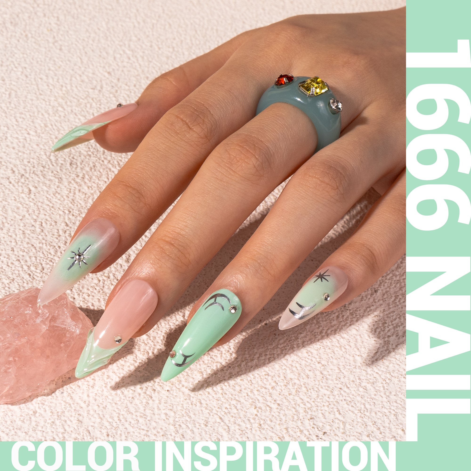 1666 Soft Mint Green - Thick Gel Nail Polish(15ml)