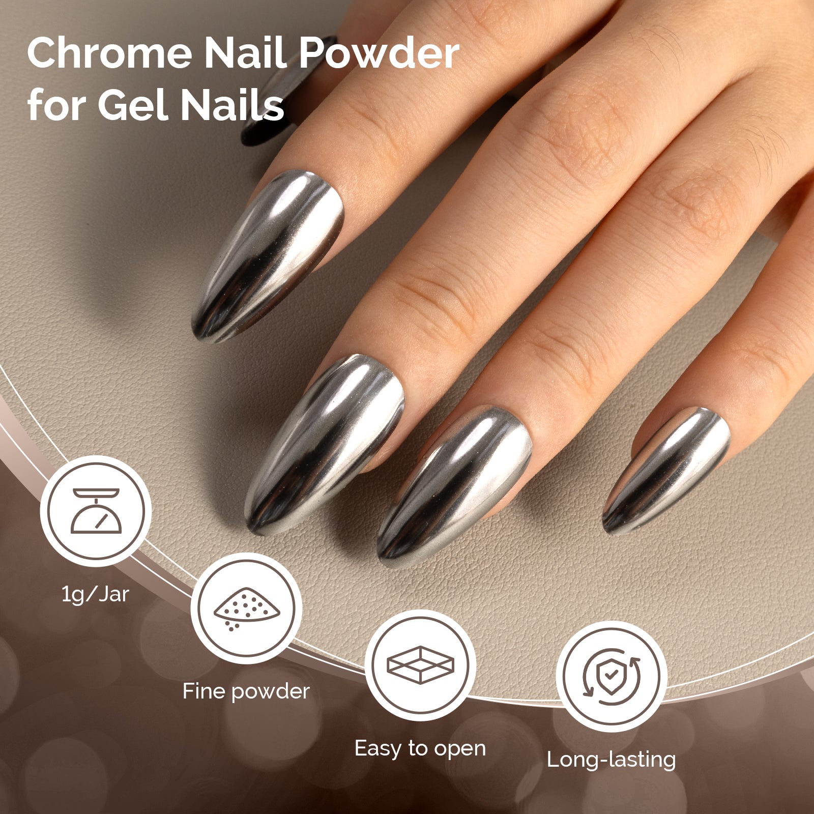 Sliver Chrome Nail Powder