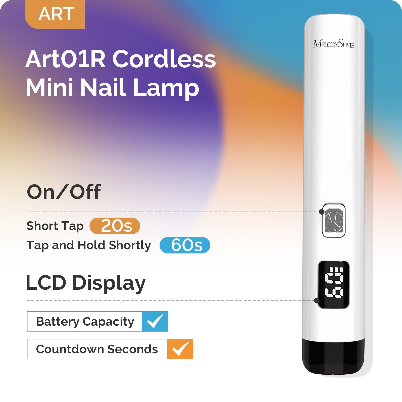 P-Art01R Rechargeable Mini LED/UV Nail Art Lamp