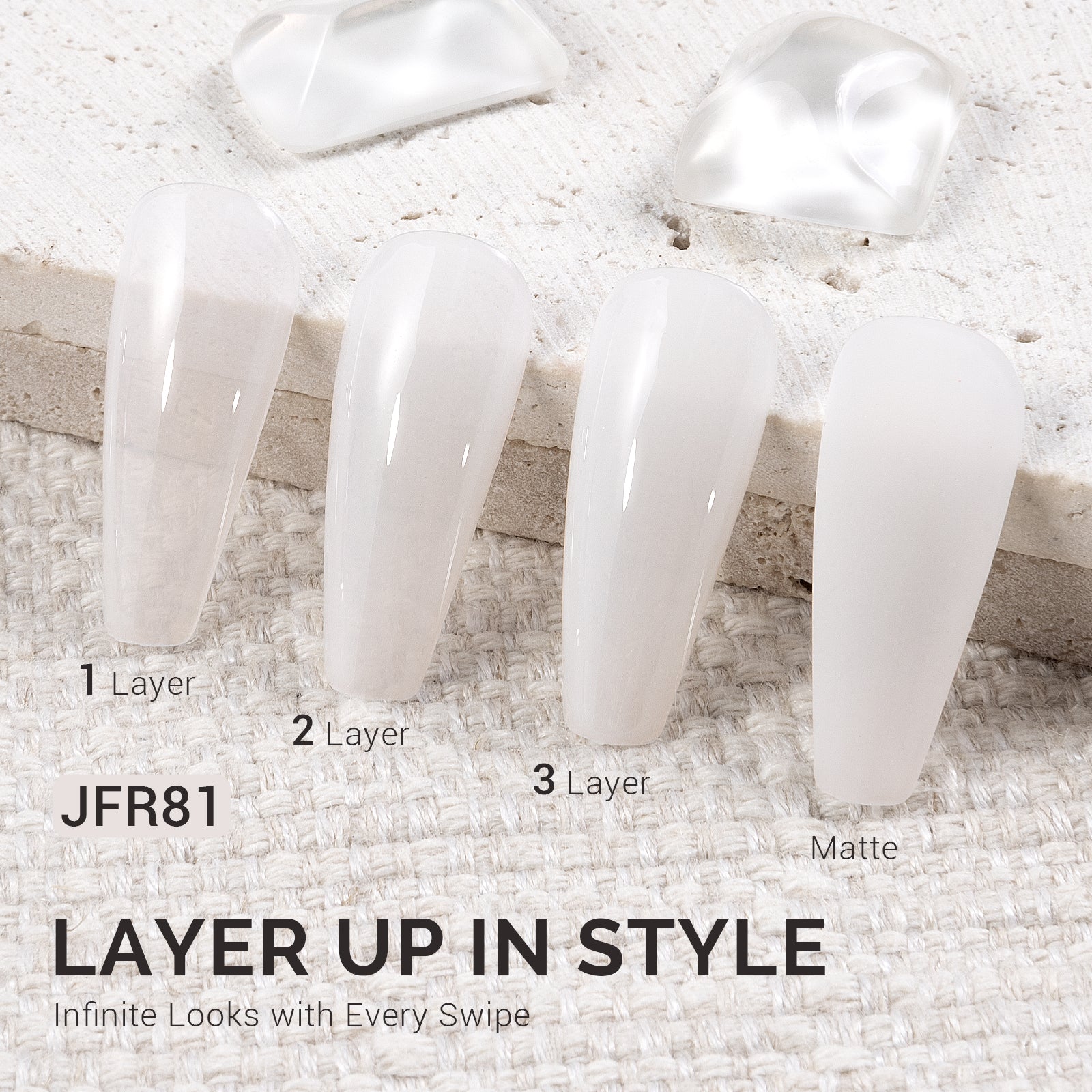 Jeweliver Jelly Gel Polish 15ml - White Goshenite - JFR81