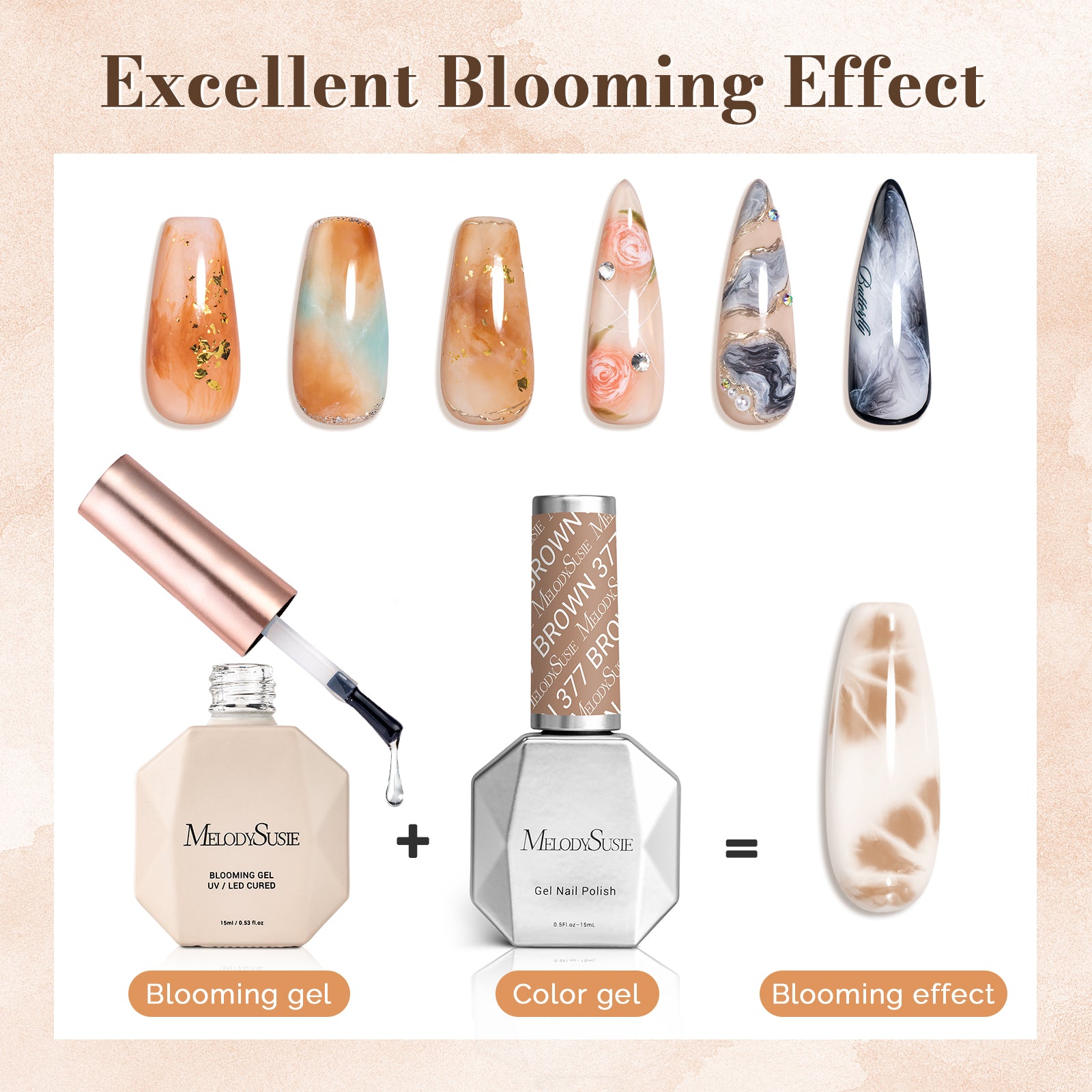 Clear Blooming Gel 2Pcs 15ml