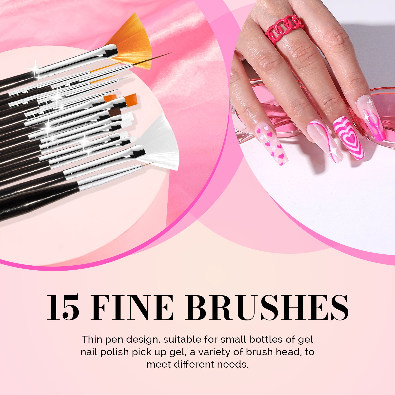 31Pcs Nail Art Brushes Set