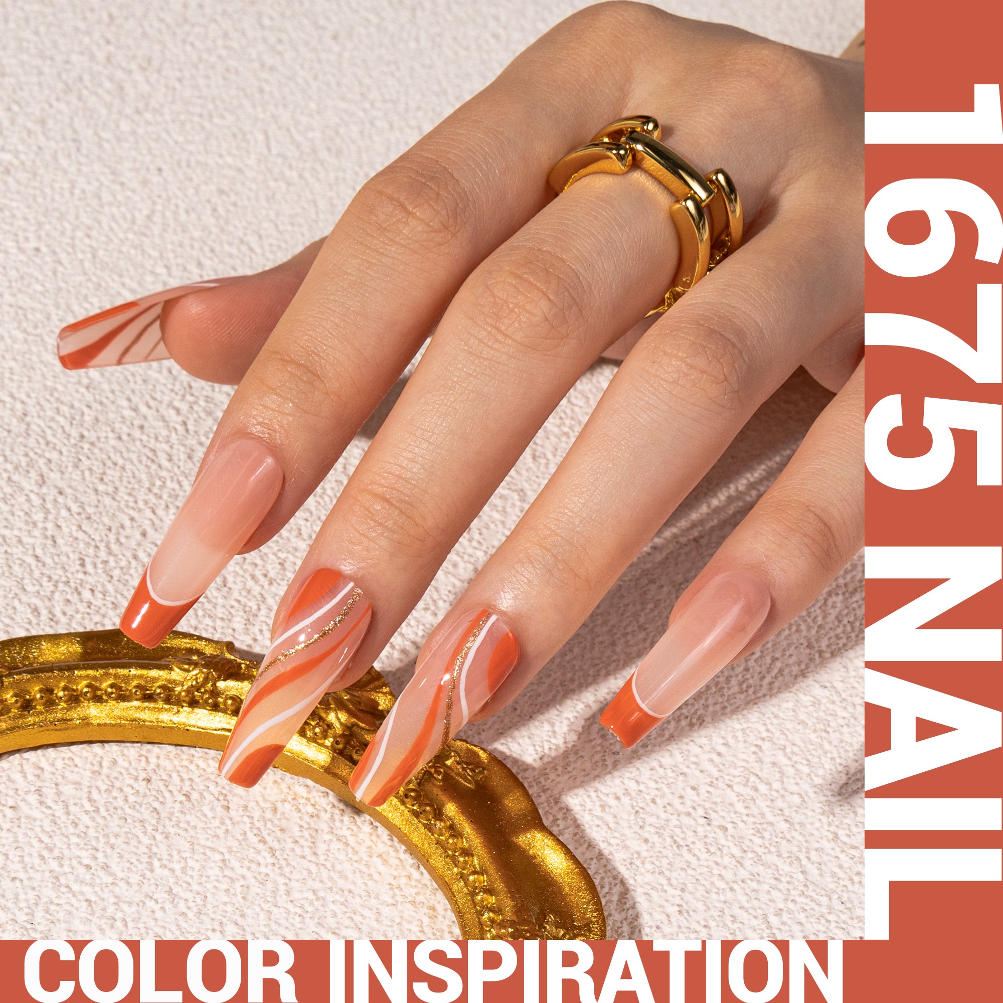 1675 Brick Red Orange - Thick Gel Nail Polish(15ml)