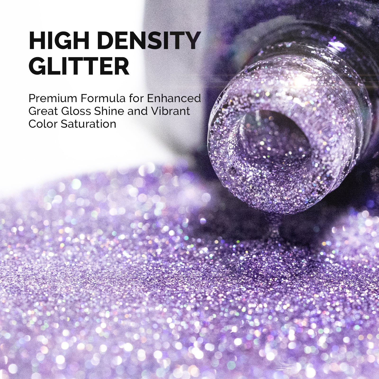 Galaliver Glitter Gel Nail Polish 15ml - X05 Courage Purple