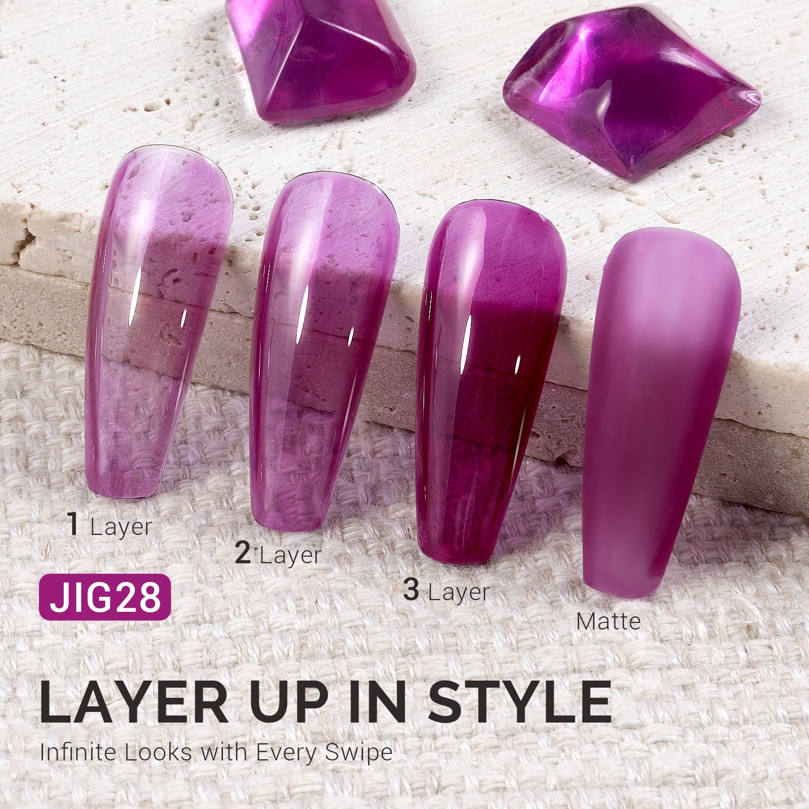 Jeweliver Jelly Gel Polish 15ml - Pyrope Garnet - JIG28