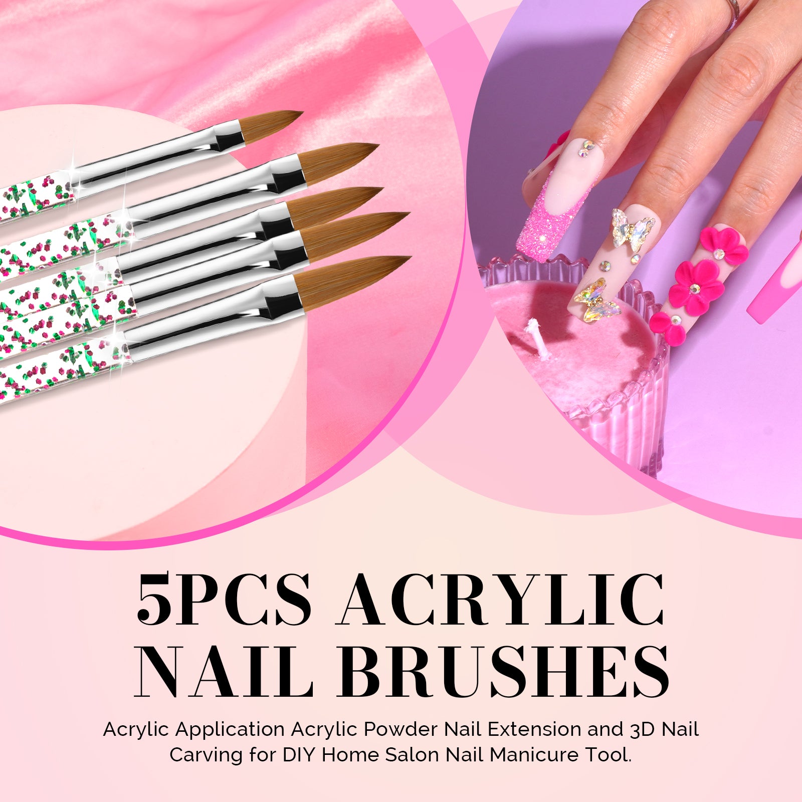 31Pcs Nail Art Brushes Set