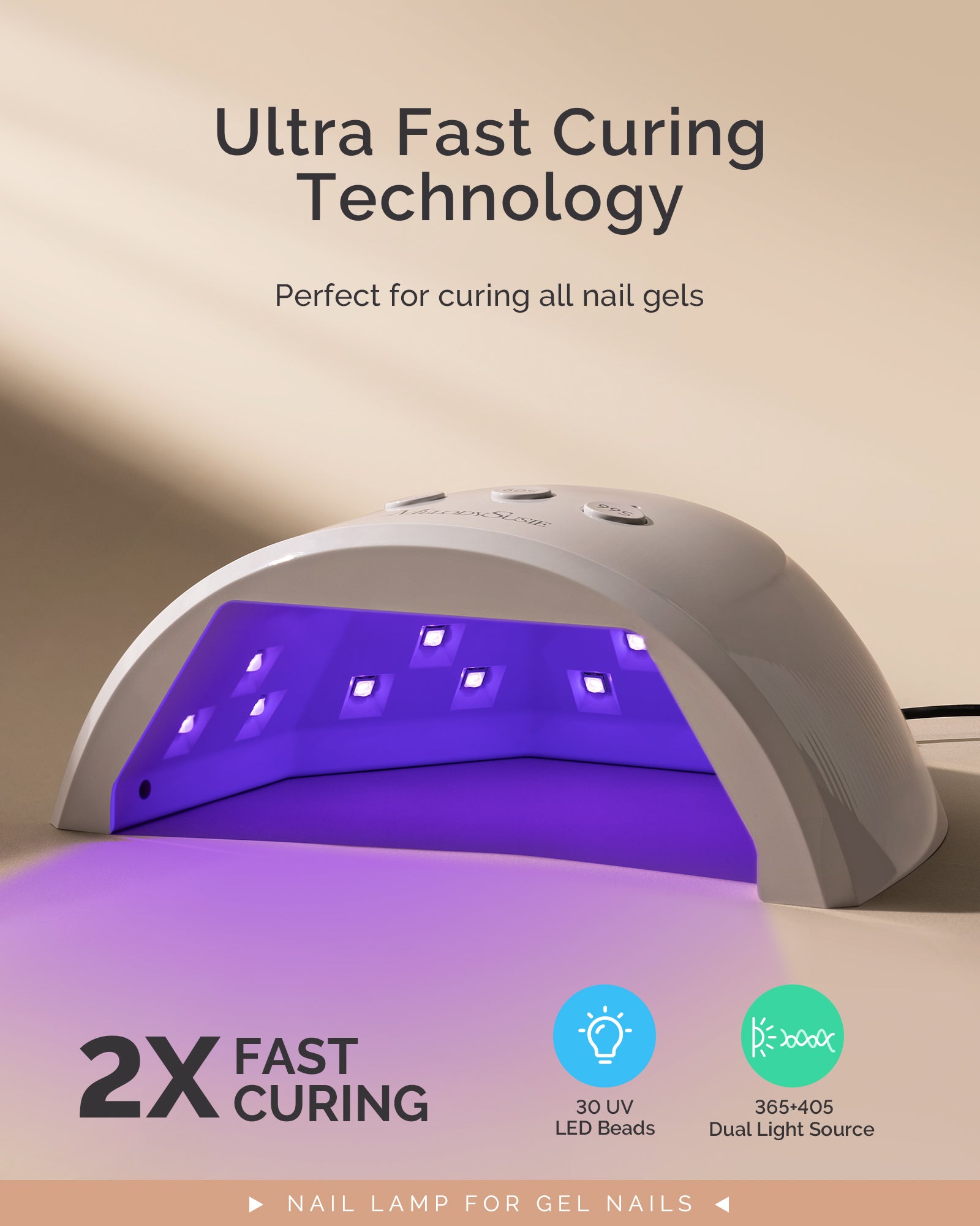 P-PLUS30F UV/LED Nail Lamp - White