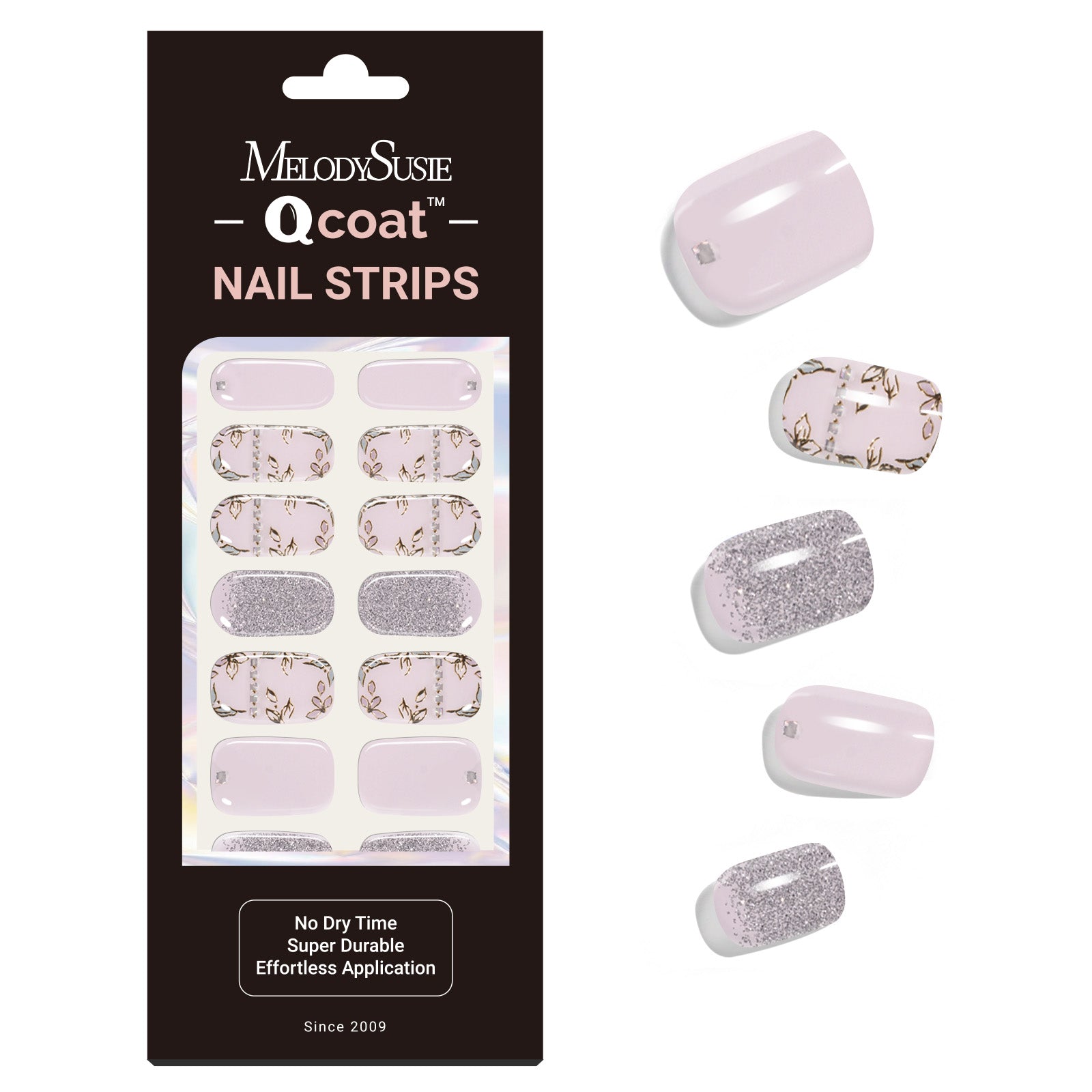 Qcoat Fully Cured Gel Nail Strips - Nude Fresh(US ONLY)