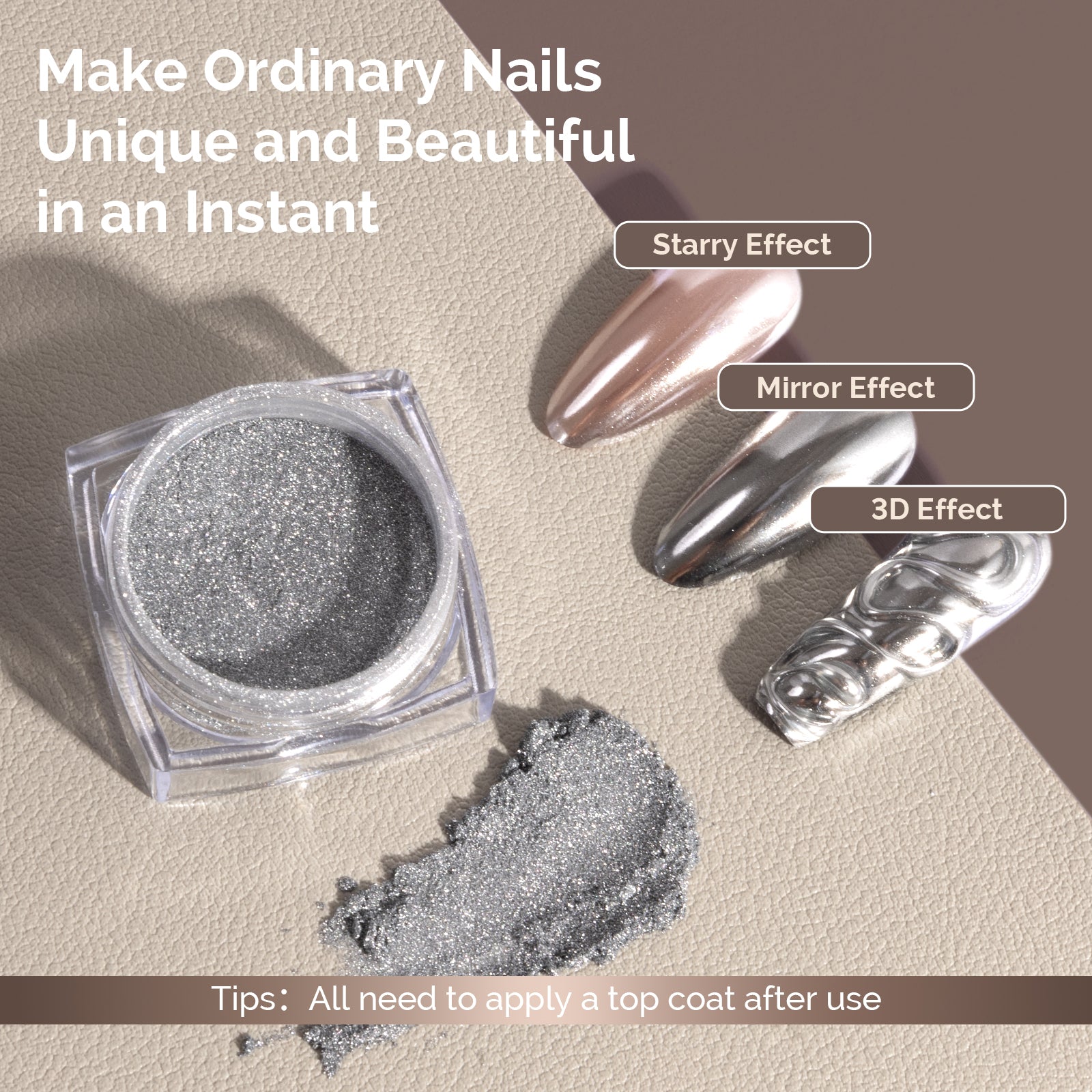 Sliver Chrome Nail Powder