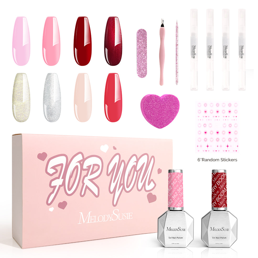 Lovely Sweetheart Thick Gel Nail Polish Gift Box - 8 Colors