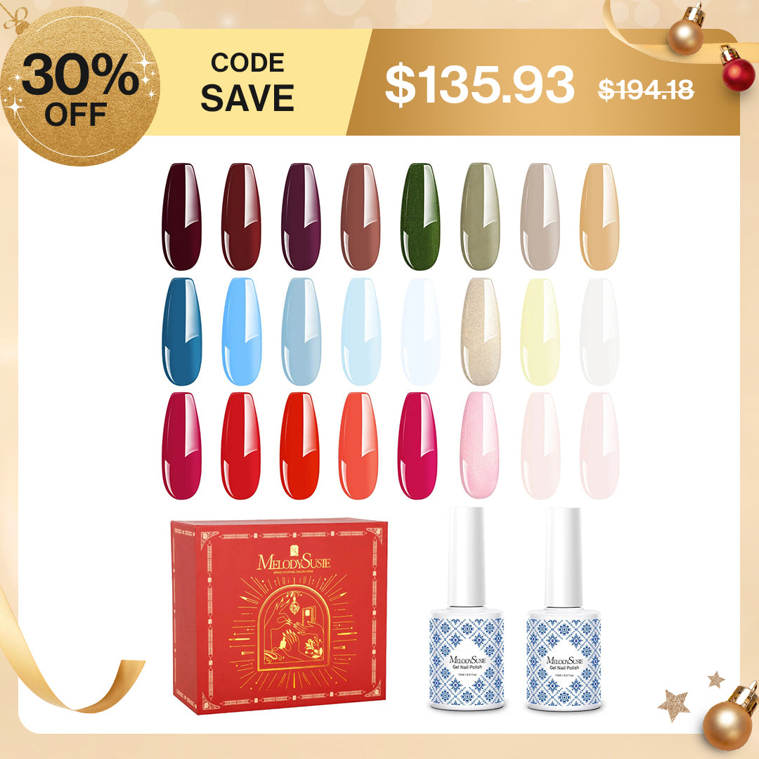 Christmas Fleurwee 15ml Gel Nail Polish Gift Box - 24 Colors