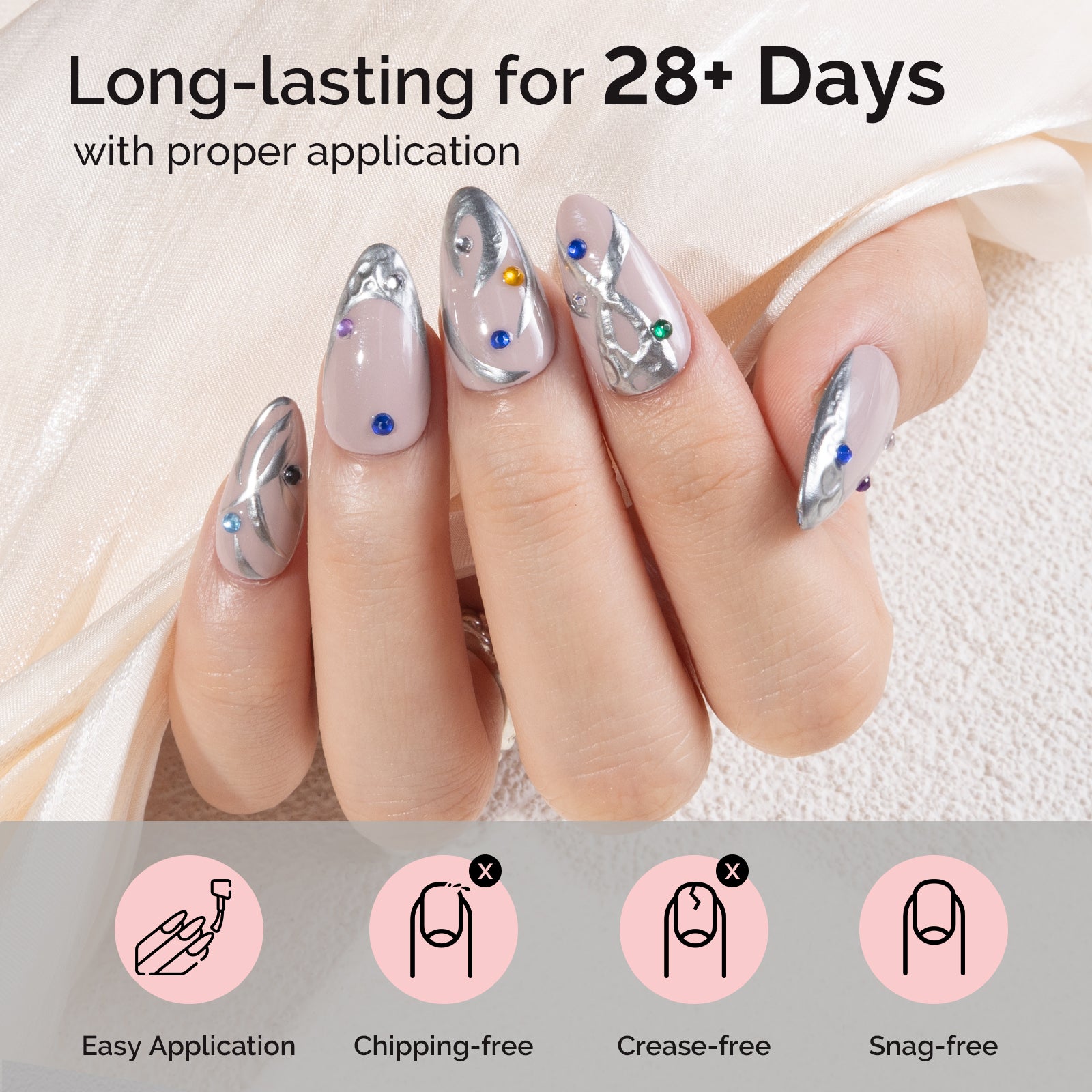 Pre-shaped Half Matte Acrylic Nail Extension Tips