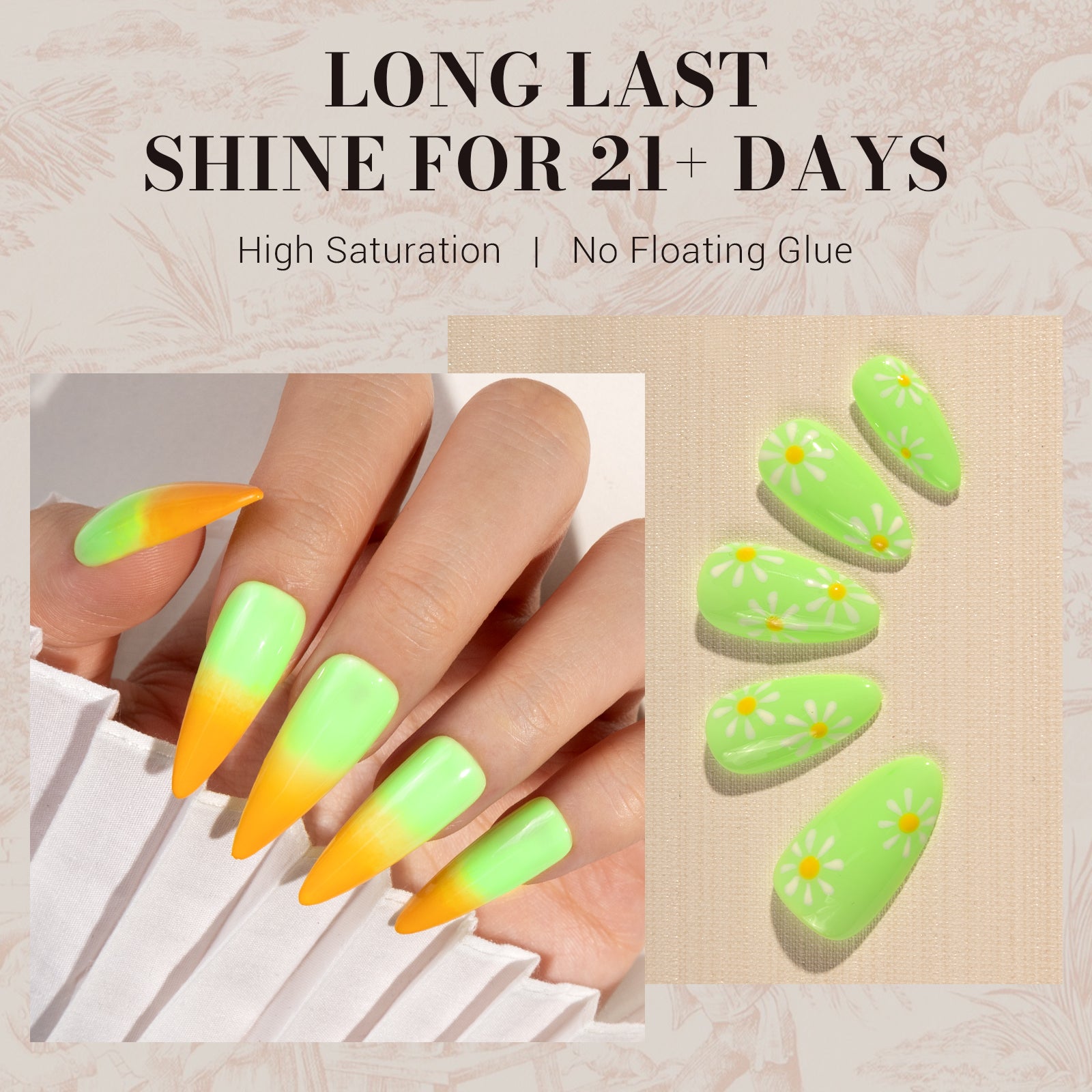 1649 Lime Green - - Faster UV Curing Gel Nail Polish(15ml)