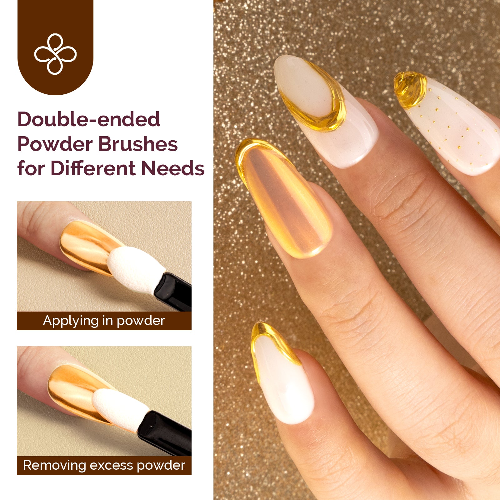 Gold Chrome Nail Powder