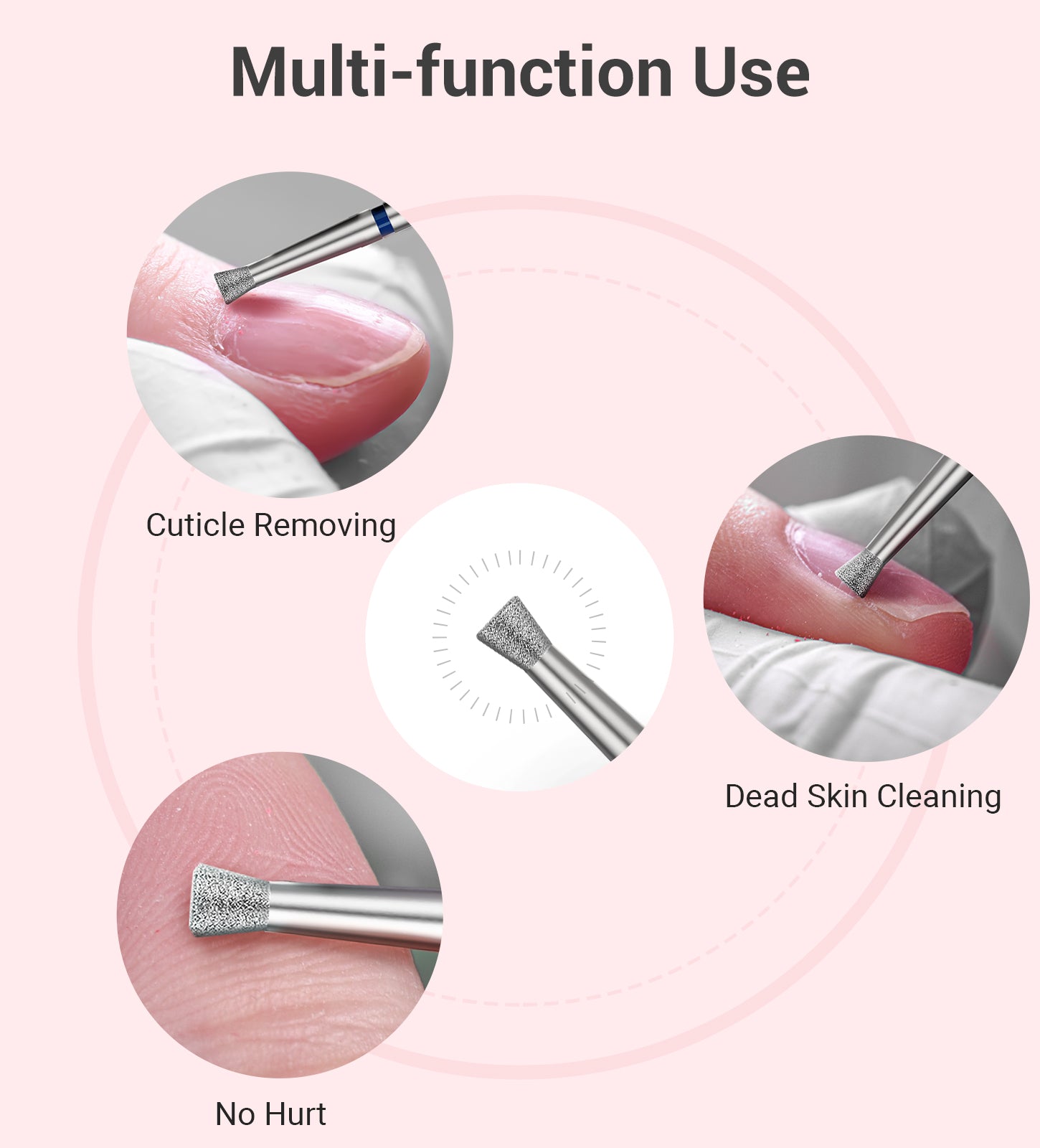 6.7mm Inverted Tapered Cuticle Clean Nail Drill Bit