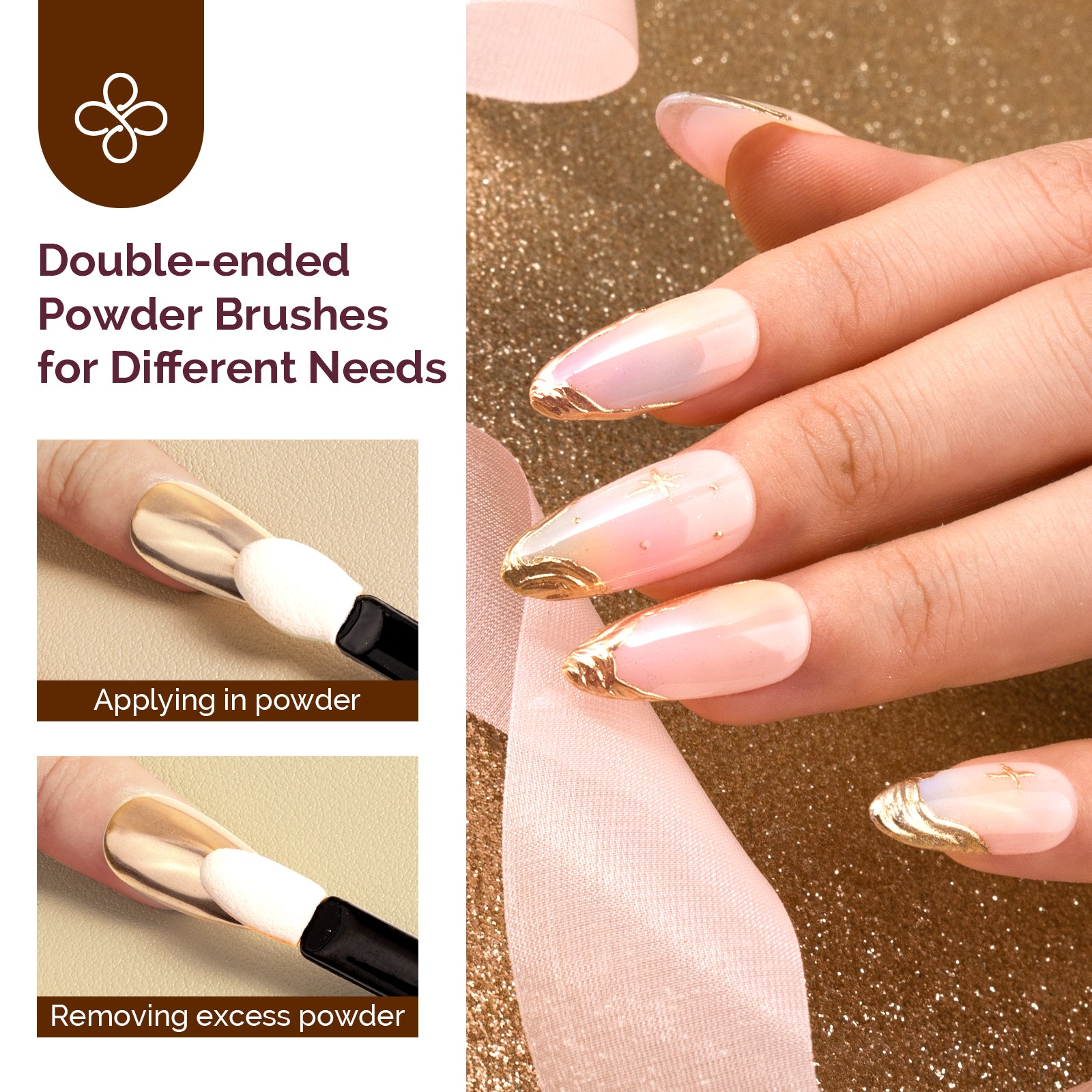 Champagne Gold Chrome Nail Powder