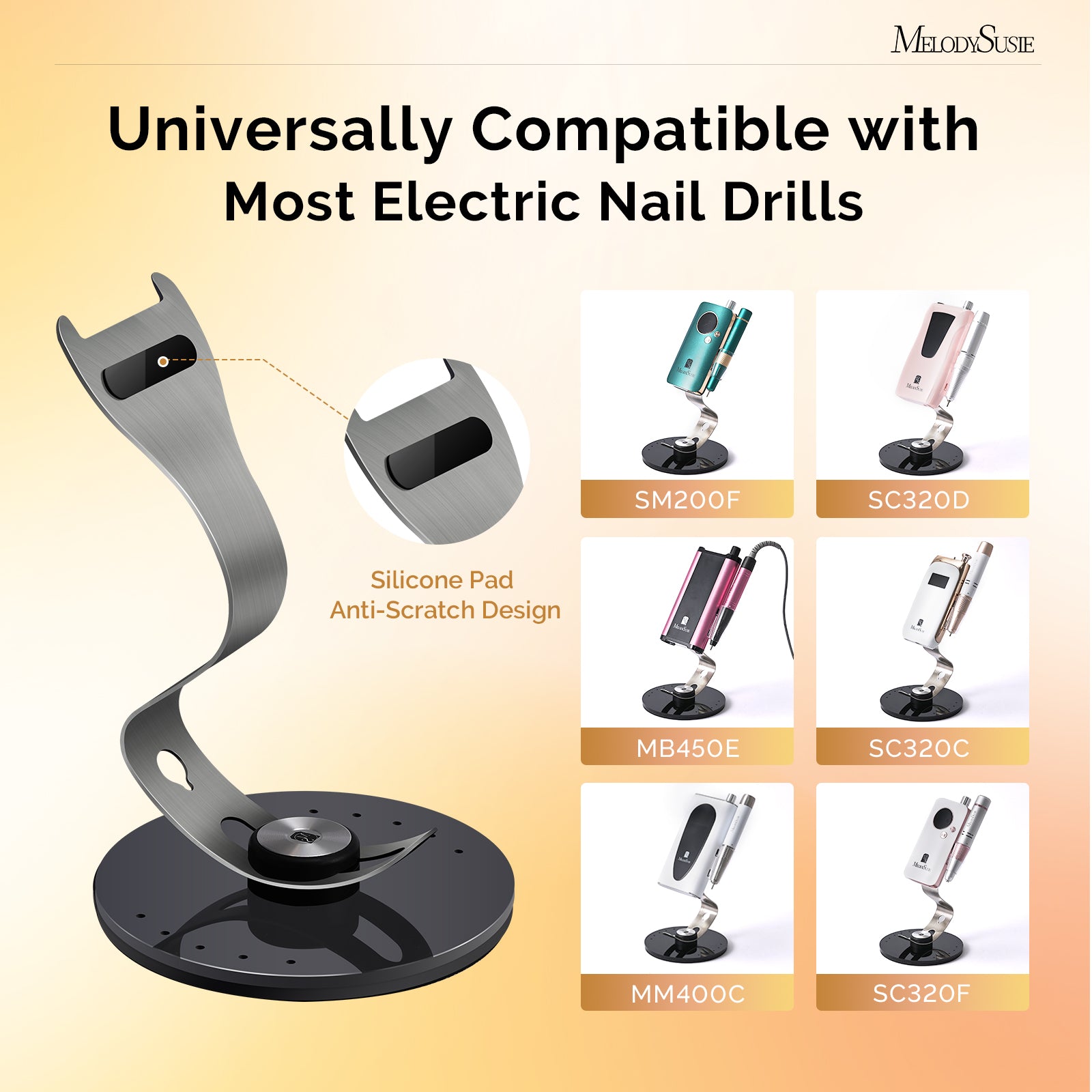 Nail Drill Machine Holder with 10 Holes Nail Drill Bits