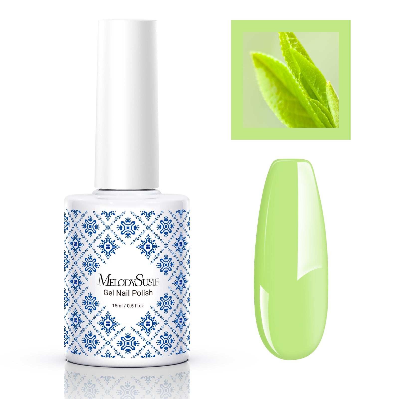 Fleurwee Gel Nail Polish Plant-based 0.5 fl oz/15ml - P42 Buds Green