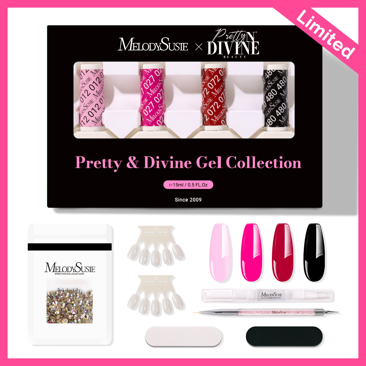 MelodySusie & PrettynDivine Hema-Free Gel Nail Polish Gift Box