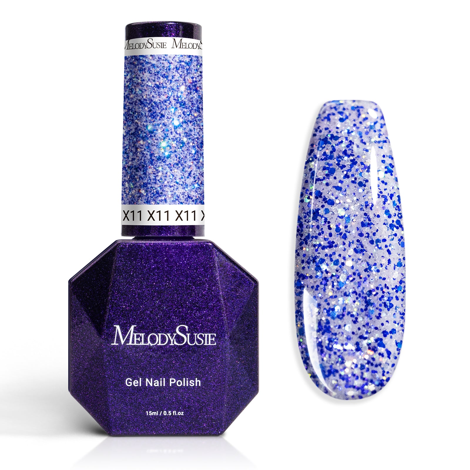 Galaliver Glitter Gel Nail Polish 15ml - X11 Starry Blue