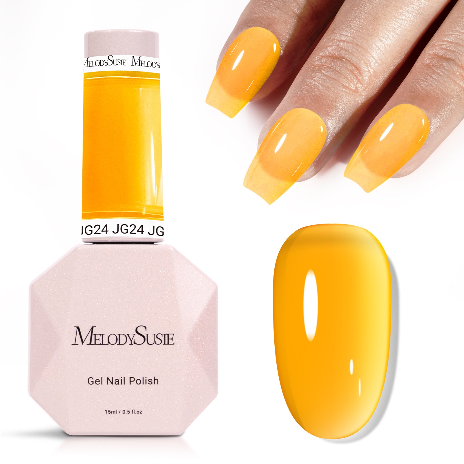 Jeweliver Jelly Gel Polish 15ml - Yellow Heliodor - JG24