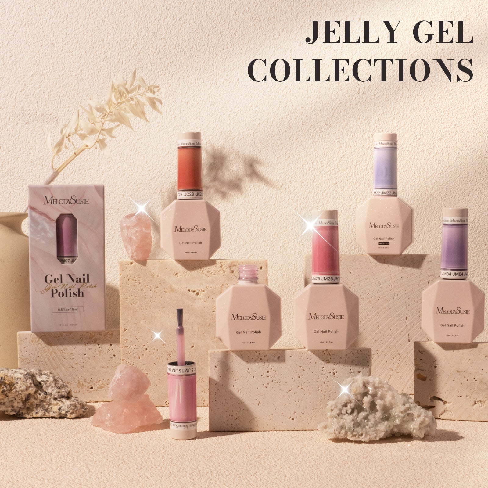 Jeweliver Jelly Gel Nail Polish 0.5 fl oz/15ml - Milky JM22