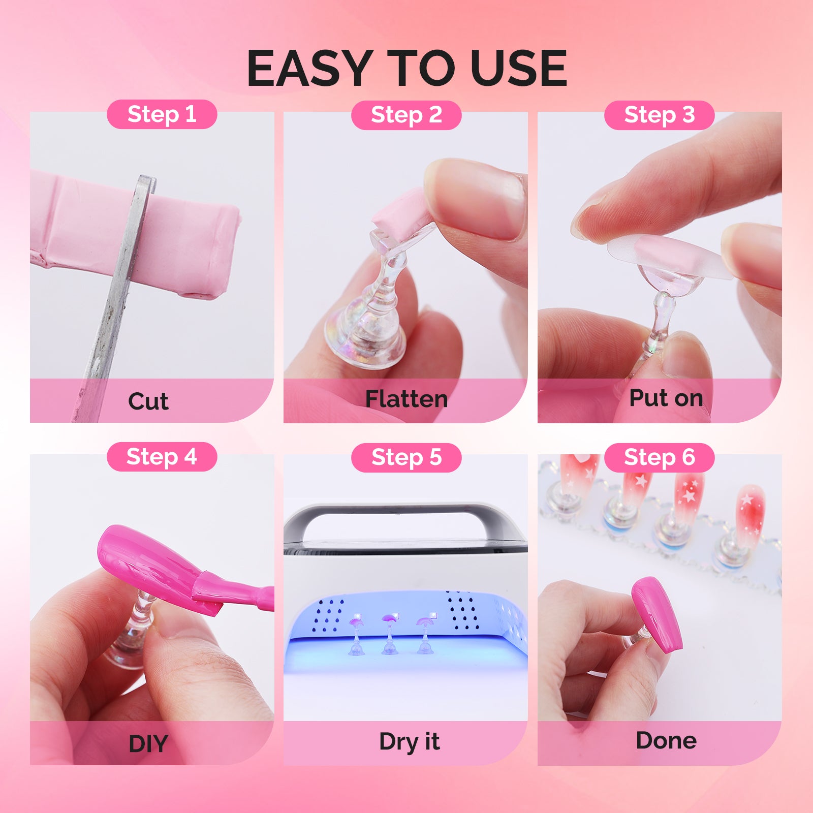 2 Sets Acrylic Magnetic Nail Stand