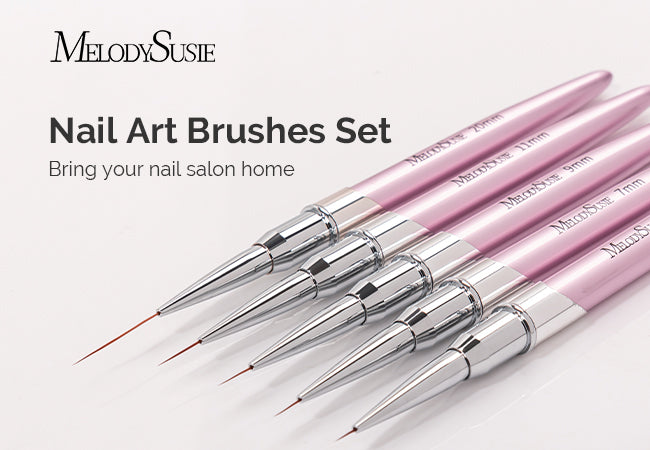 Color Nail Art Brushes Set (6Pcs)