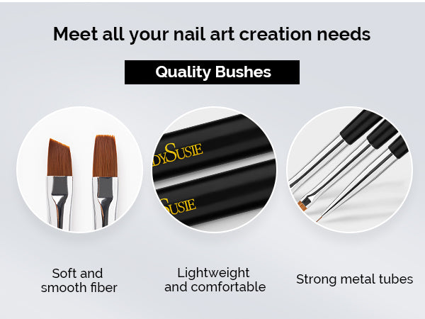 Buy Shills professional Nail Art Brush Set 8pcs @ ₹675.00