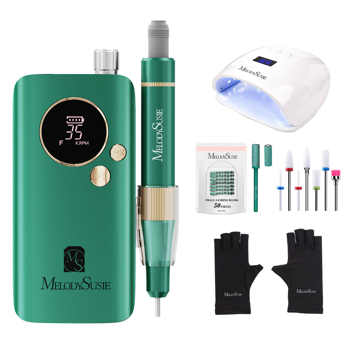 SM200F Rechargeable Nail Drill 35000RPM - Manicure Beginner Kit