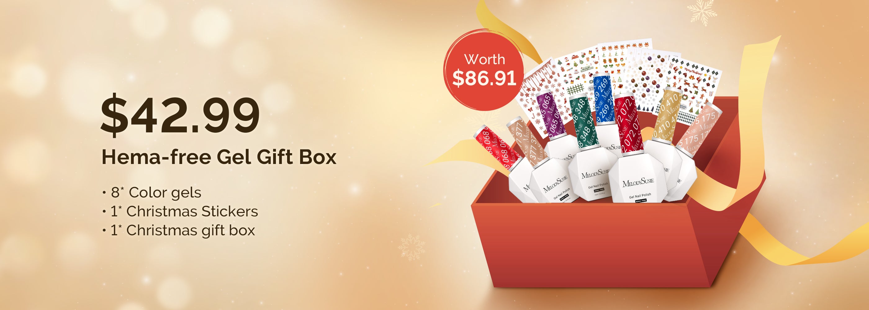 $42.99 Customized Hema-Free Gel Gift Box