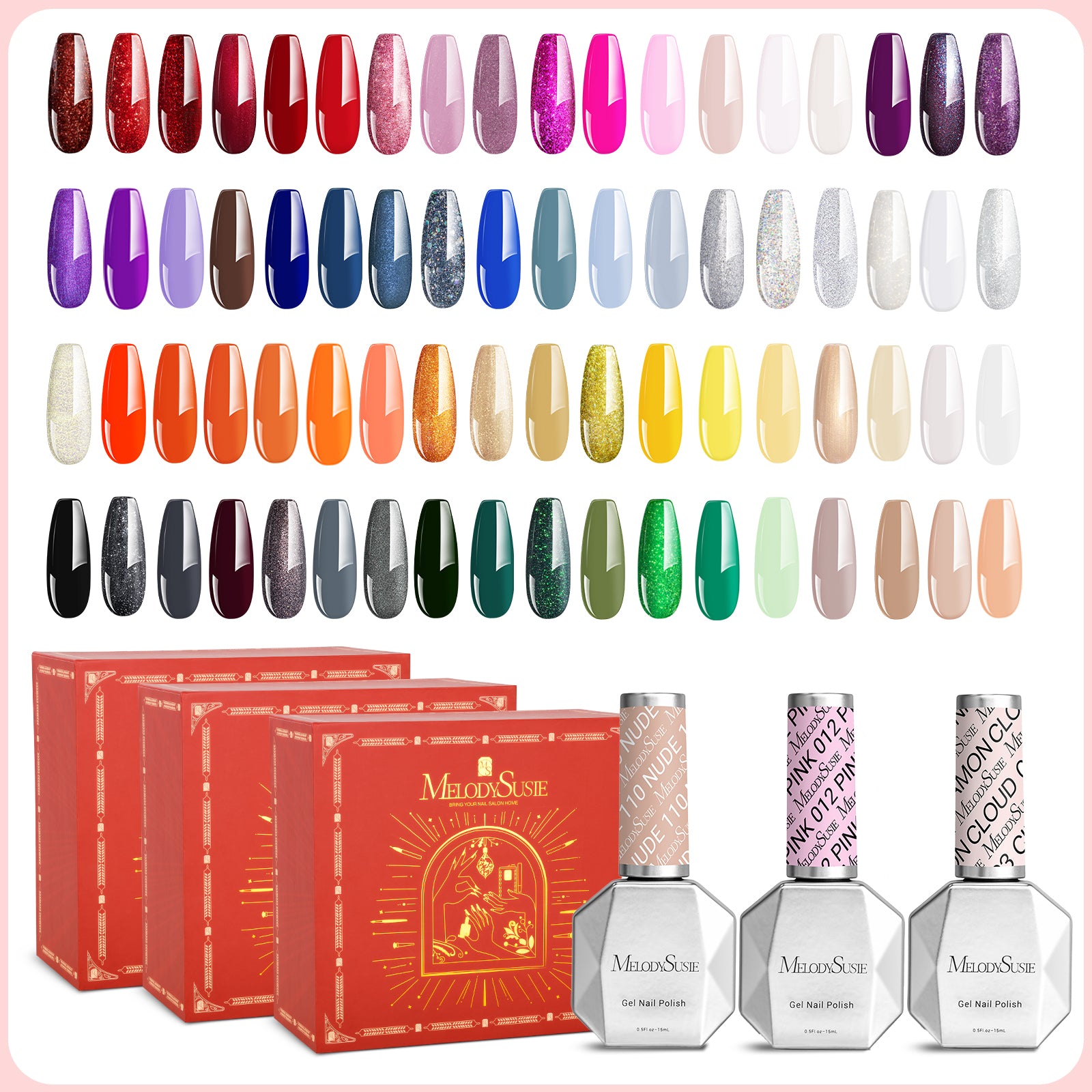 15ml Thick Gel Nail Polish Gift Box - 72 Colors