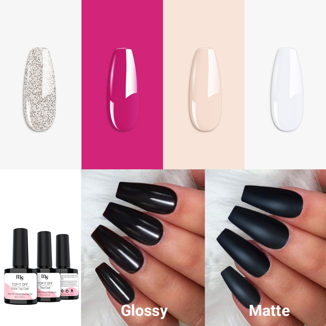 Black White Nail Art Design Stock Photo 1663332001 | Shutterstock