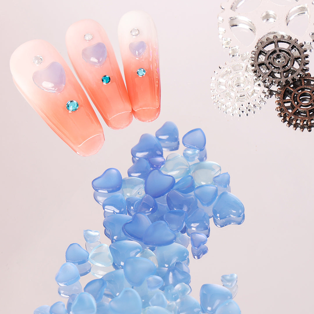 Nail Changing Color When Exposed To Light Love Diamond Decoration Light  Changing Nail Diamonds Rhinestones Pick