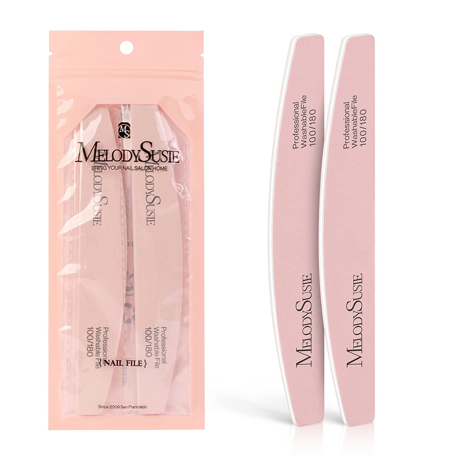 Nail Files white and Pink 50 ct - 100/100