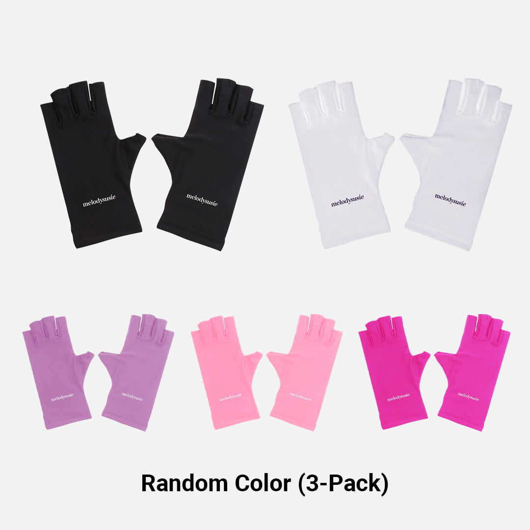 UV Shield Lycra Gloves for Manicure at Home or Salon, Pink