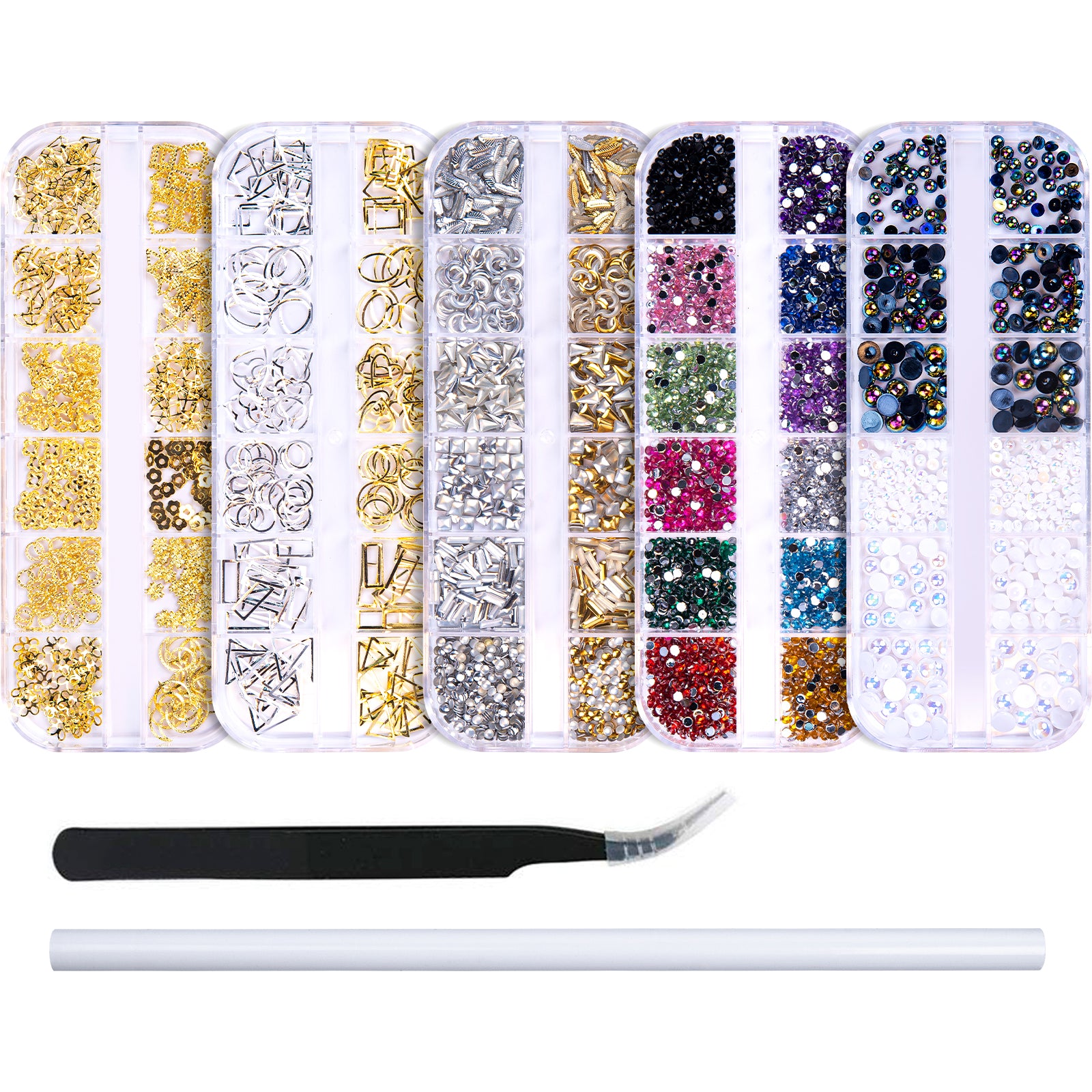 Hot Sale Rainbow Color Crystal Rhinestone Face Jewel Stickers