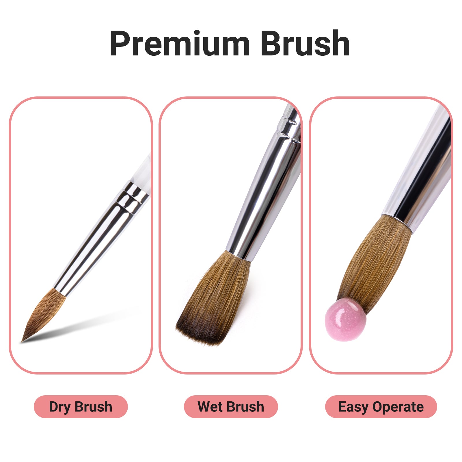 Acrylic nail store brush set