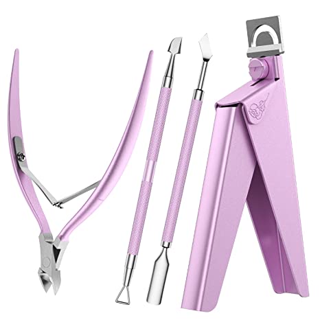 Acrylic Nail Clipper 4 in 1 Kit Pink