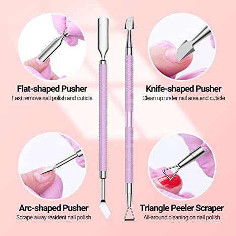 Acrylic Nail Clipper 4 in 1 Kit Pink