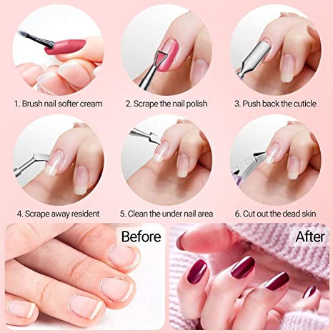 Acrylic Nail Clipper 4 in 1 Kit Pink